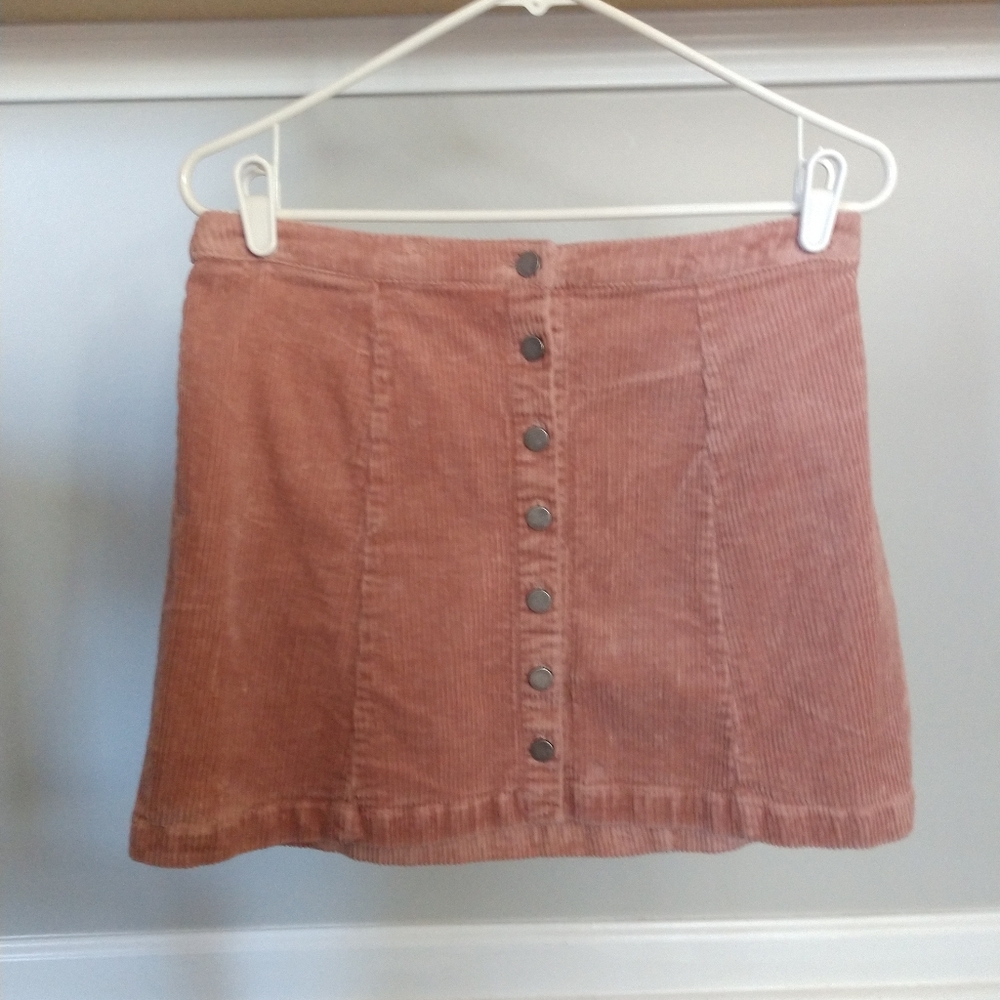 Light pink corduroy skirt